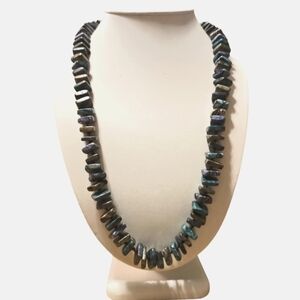 Rare Find Natural Stones Artisan Crafted Long Luxe Candy Necklace